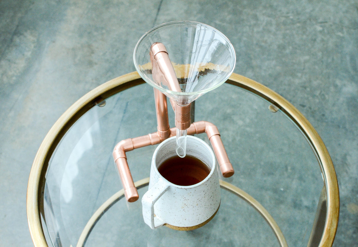 Handmade Copper Pour Over Coffee Stand – Made in Portland, Oregon
