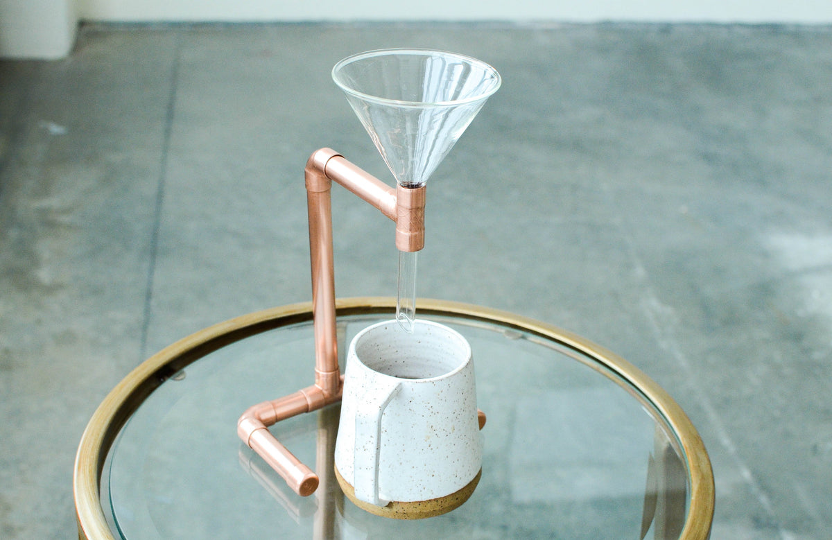 Handmade Copper Pour Over Coffee Stand – Made in Portland, Oregon