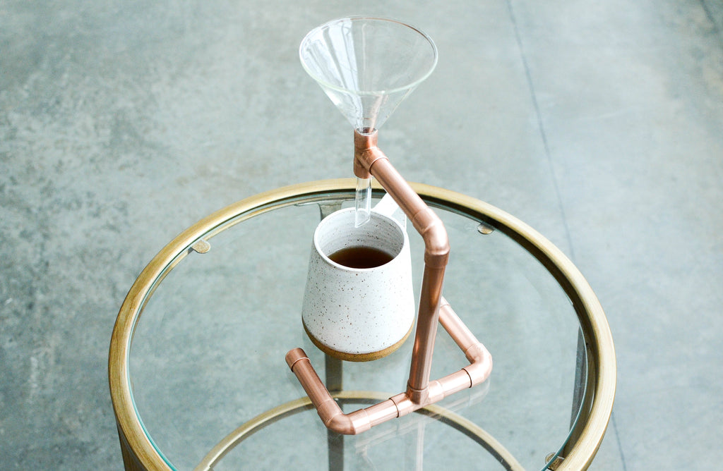 Handmade Copper Pour Over Coffee Stand – Made in Portland, Oregon