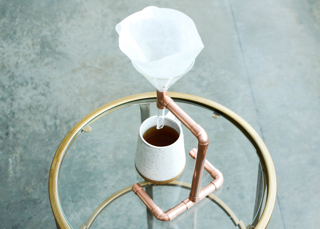 Handmade Copper Pour Over Coffee Stand – Made in Portland, Oregon